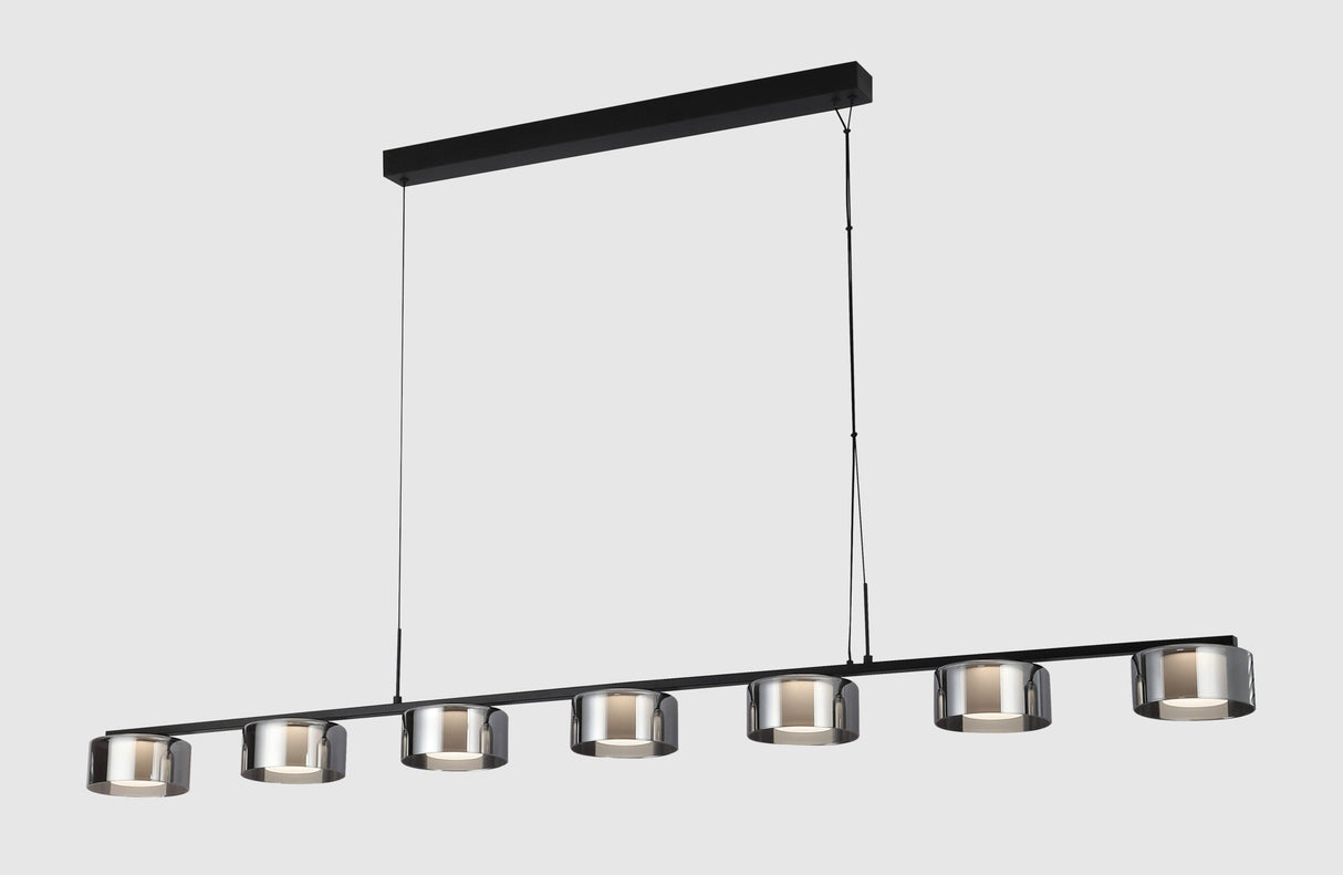 PHL6202-7/BK TAUPO 7 Light Pendant