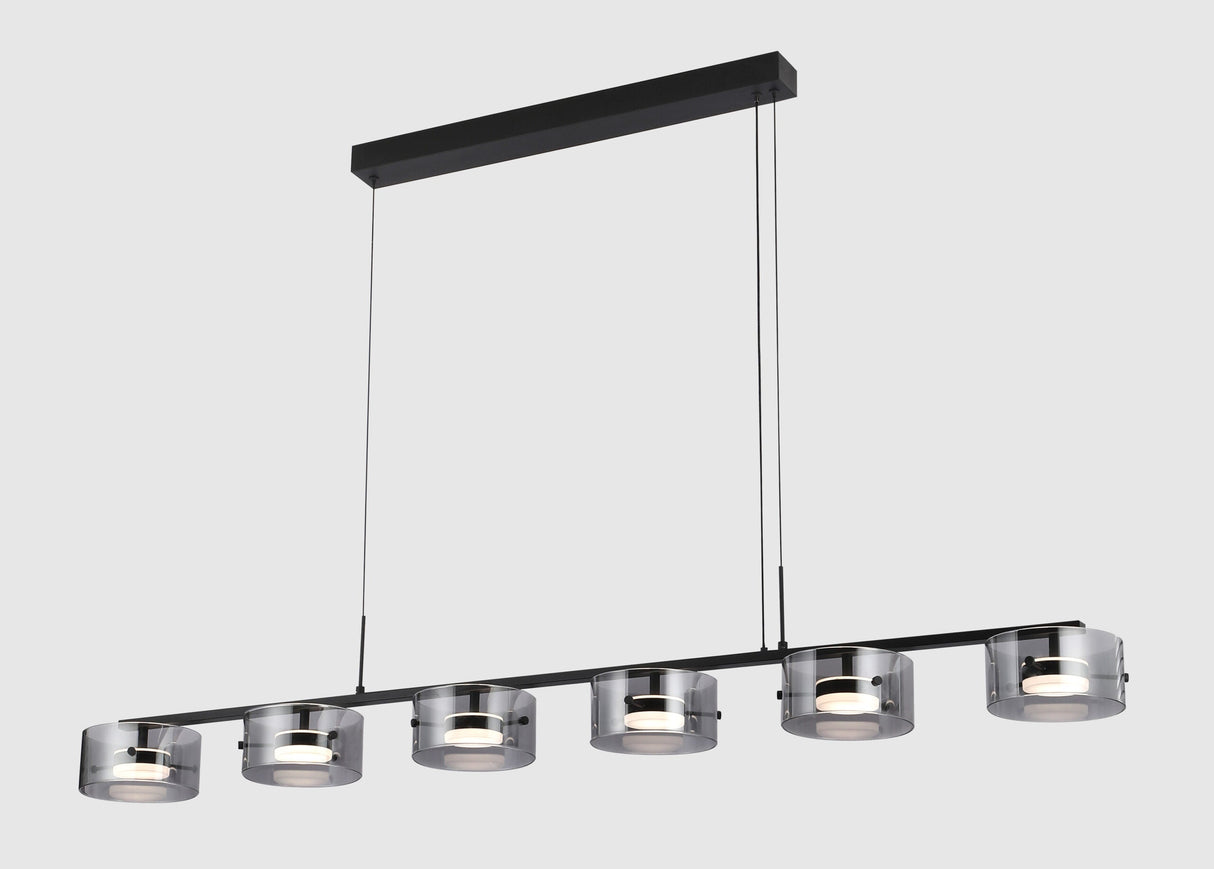 PHL6203-6/BK Tekapo 6 Light Pendant