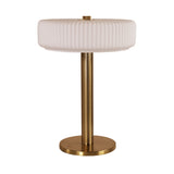 Oriel Gordon Ribbed Optic Glass Table Lamp