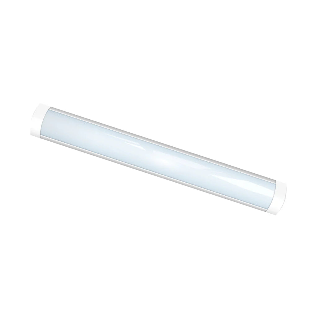 Teblix indoor ceiling batten light - the Blade 36 W 3CCT—providing selectable warm, natural, or cool white illumination.
