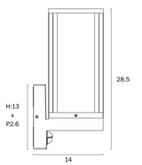 Telbix Belmin Exterior Sensor Wall Light