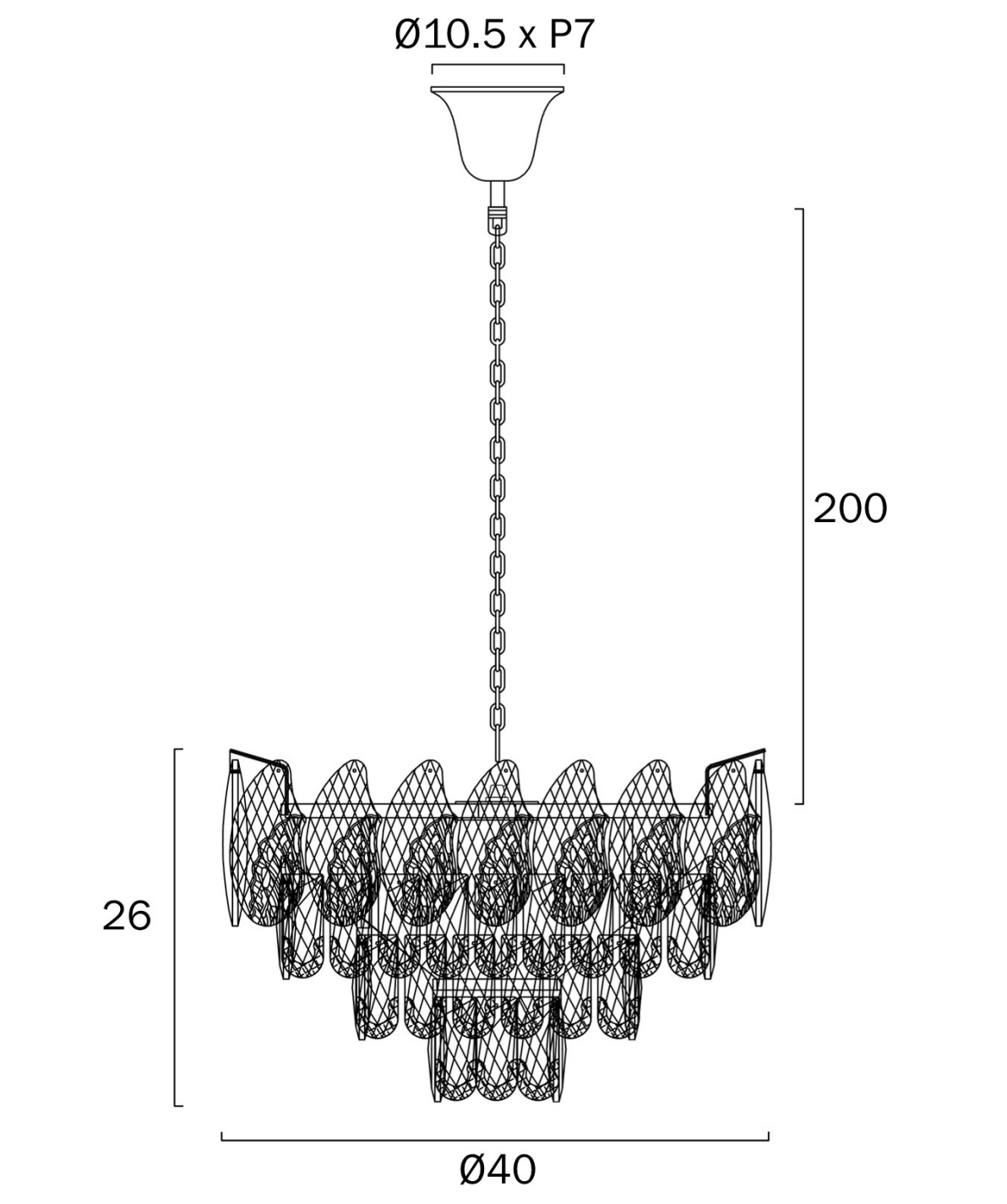 Telbix Doreza 40CM Pendant Light