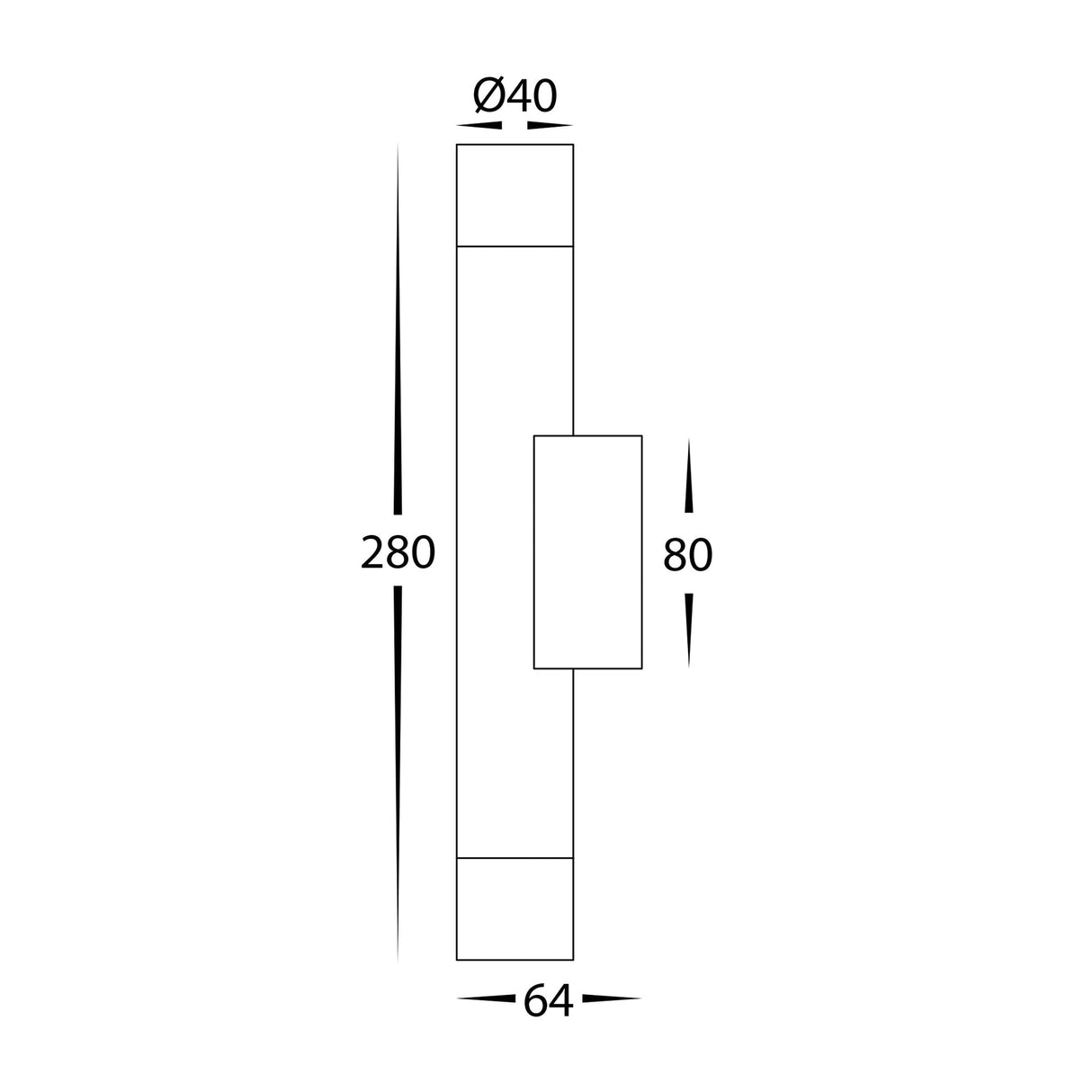 Havit HV10393T Dugo Aluminium White Up & Down Wall Light