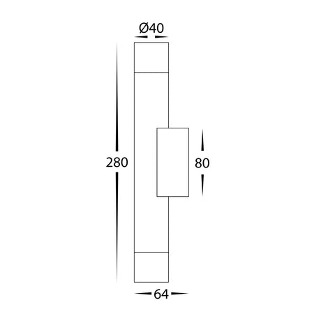 Havit HV10393T Dugo Aluminium White Up & Down Wall Light