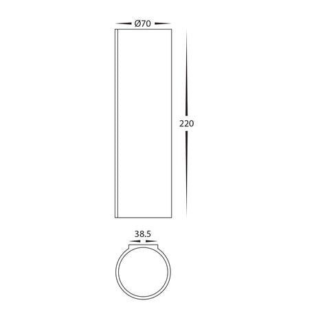 Havit HV8021T Valec 2x5w Flush Up & Down Plaster Wall Light