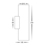 Havit HV8022T Strokka 2x5w Up & Down Plaster Wall Light
