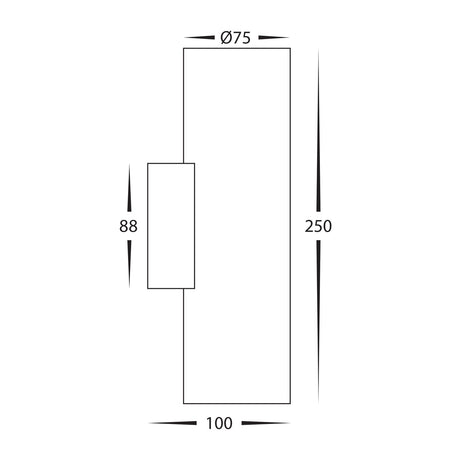 Havit HV8022T Strokka 2x5w Up & Down Plaster Wall Light