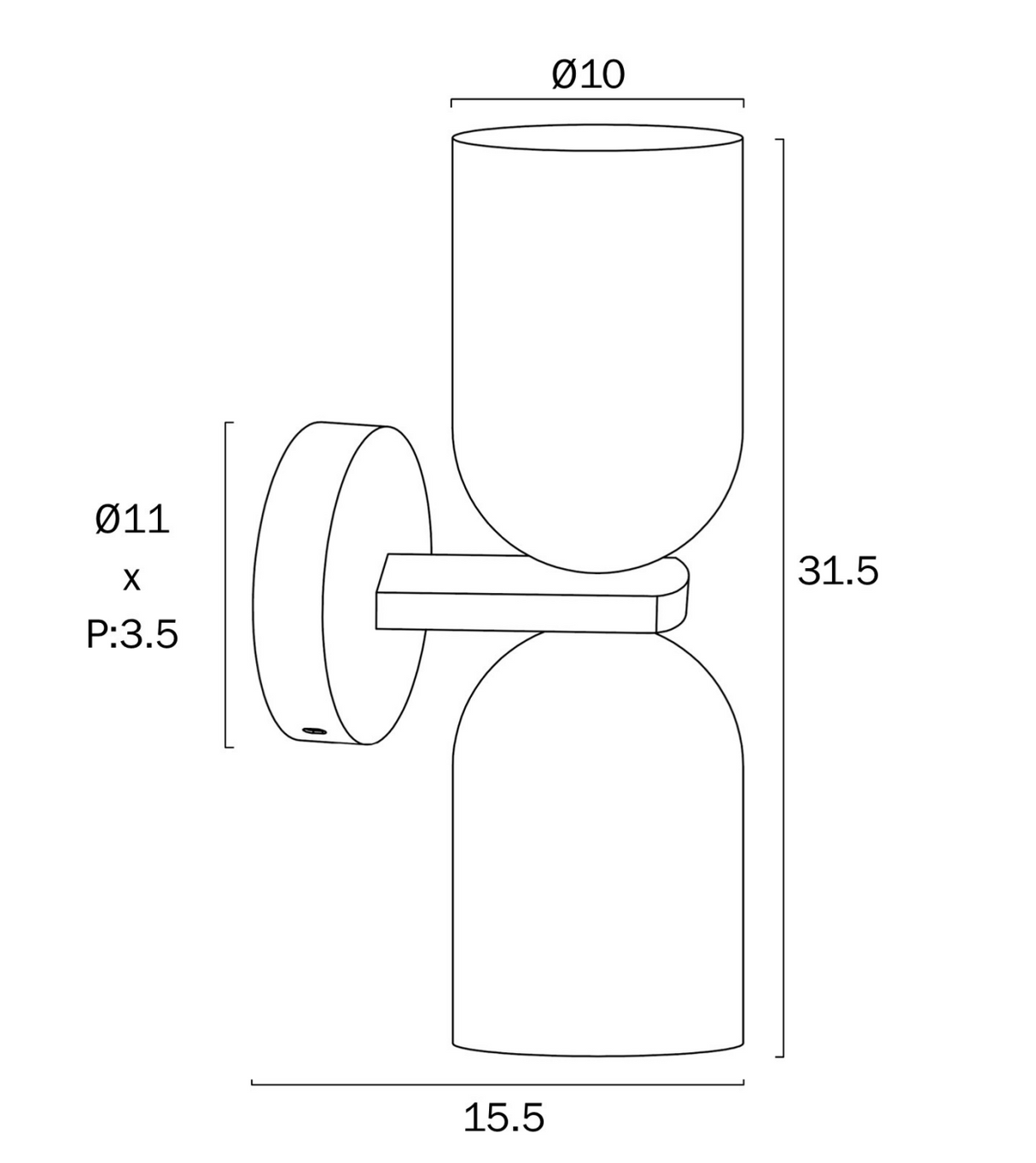 Telbix Kario Twin Wall Light