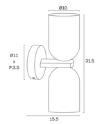 Telbix Kario Twin Wall Light