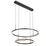 Brera 2‑Tier Pendant hanging in ambient light, showcasing adjustable 3CCT illumination.