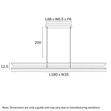 Telbix Ariva Linear Pendant Light