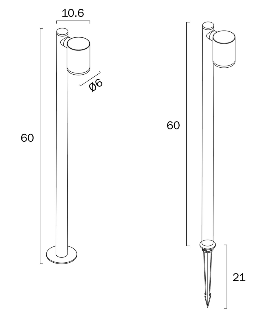 Telbix Clovis 24V Mr16 Exterior Post Light