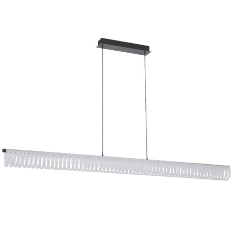 Modern pendant light fixture on a white background