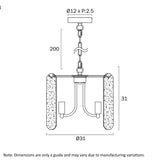 Telbix Samona 3 Light Pendant