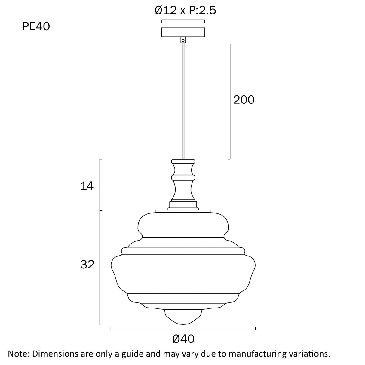 Telbix Verdun 40CM Pendant Light