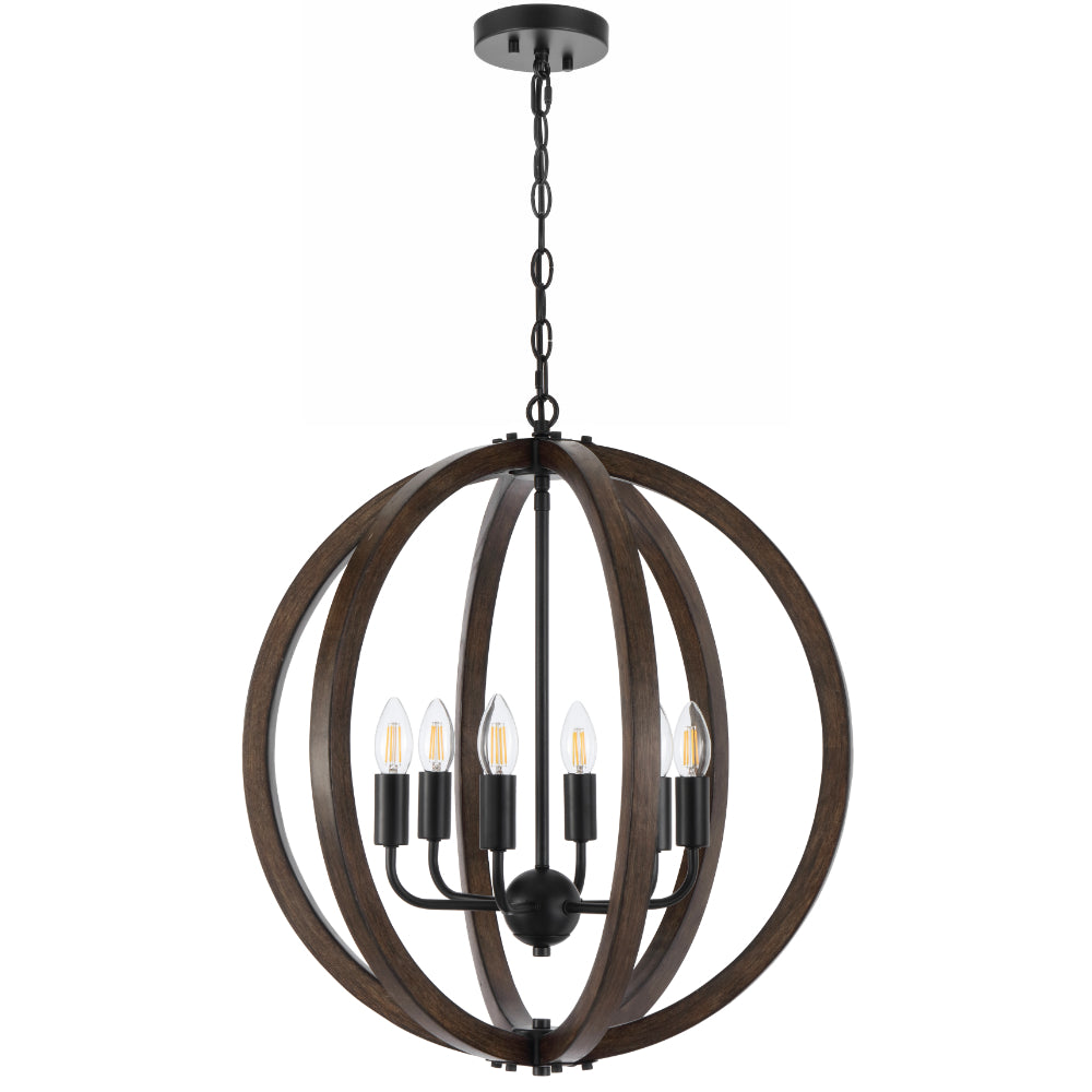 VESTAL 6 LIGHT PENDANT