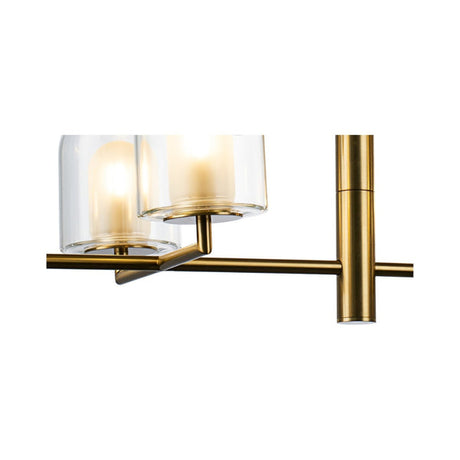 V&M EURO Satin Brass LED Pendant Light 12 Light