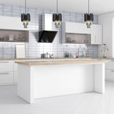 V&M Regina 1 Light Black Pendant