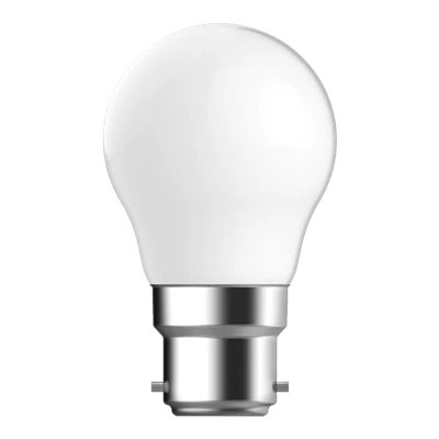 Domus G45 fancy round LED filament bulb for decorative lighting on a white background