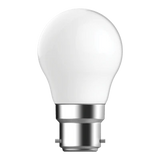 Domus G45 fancy round LED filament bulb for decorative lighting on a white background