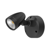 Black Domus Muro Max 16 16W LED No-Sensor Trio wall light on a white background