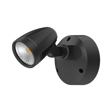 Black Domus Muro Max 16 16W LED No-Sensor Trio wall light on a white background