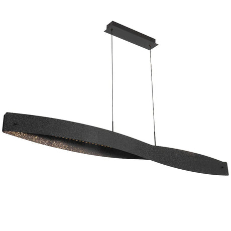 Telbix Arezzo 150 Pendant in black – bold sculptural LED pendant, modern‑industrial, dimmable, 3000K–led
