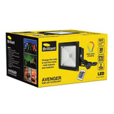 Brilliant Avenger RGB LED floodlight packaging on a white background