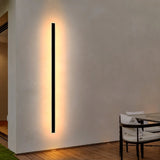 Brilliant Black Hendrick 36W 180cm LED Wall Light
