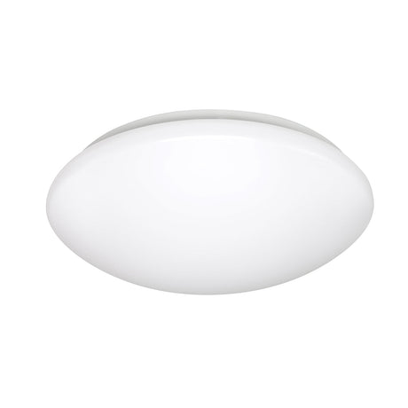 White ceiling light fixture on a white background