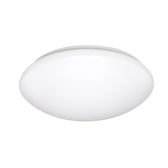 White ceiling light fixture on a white background