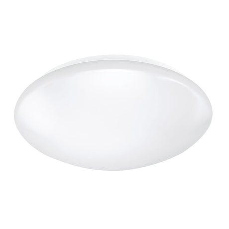White ceiling light fixture on a white background