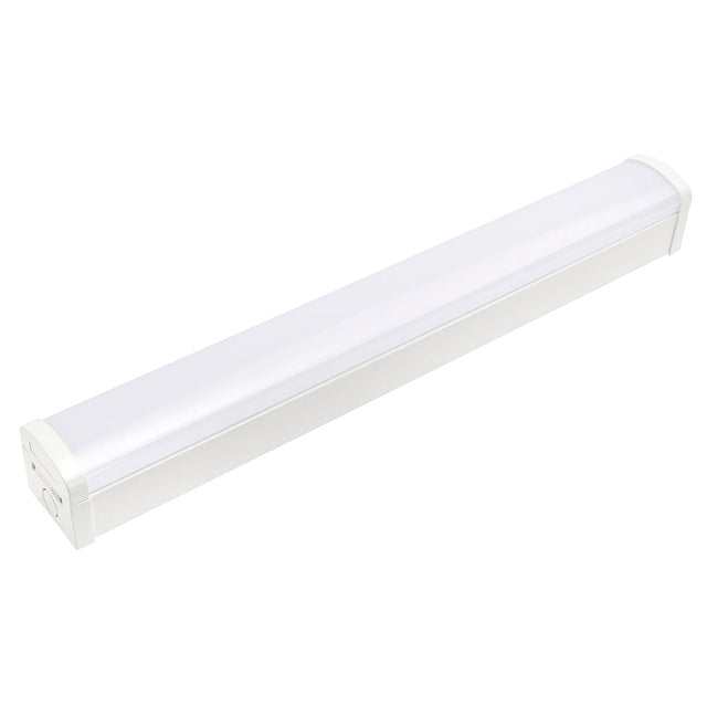 White LED strip light on a white background