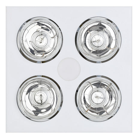 Brilliant Horizon 4+1 Light 3-In-1 Bathroom Mate - White