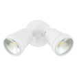 White outdoor light fixture on a white background