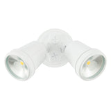 White outdoor light fixture on a white background