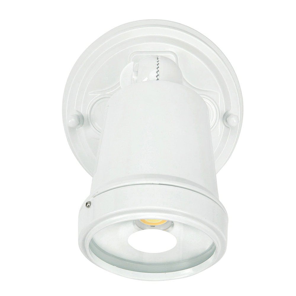 White ceiling light fixture on a white background