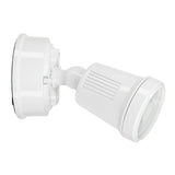 White security camera lens on a white background