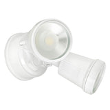 White outdoor security light on a white background