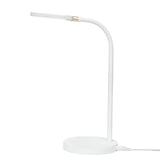 White LED desk lamp on a white background