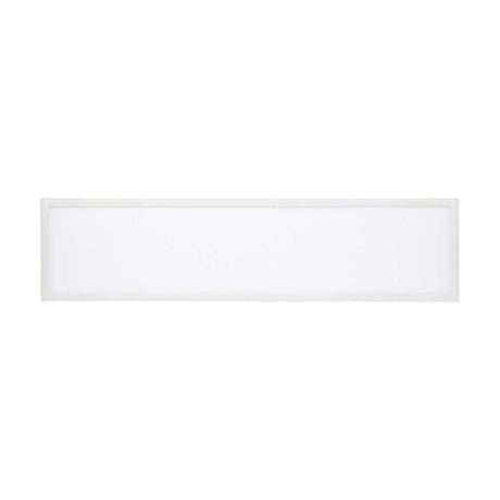 Rectangular white light panel on a white background