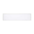 Rectangular white light panel on a white background