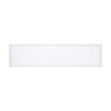 Rectangular white light panel on a white background