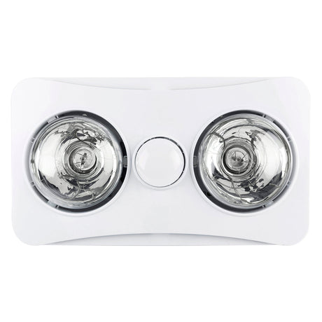 Brilliant Newton 2+1 Light 3-In-1 Bathroom Mate - White