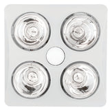 Brilliant Newton 4+1 Light 3-In-1 Bathroom Mate - White