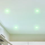 Ceiling with recessed lighting fixtures