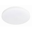 White ceiling light fixture on a white background