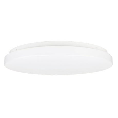 White ceiling light fixture on a white background
