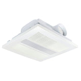 Ceiling-mounted air vent with light on a white background