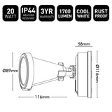 Brilliant Stinger LED Twin Floodlight